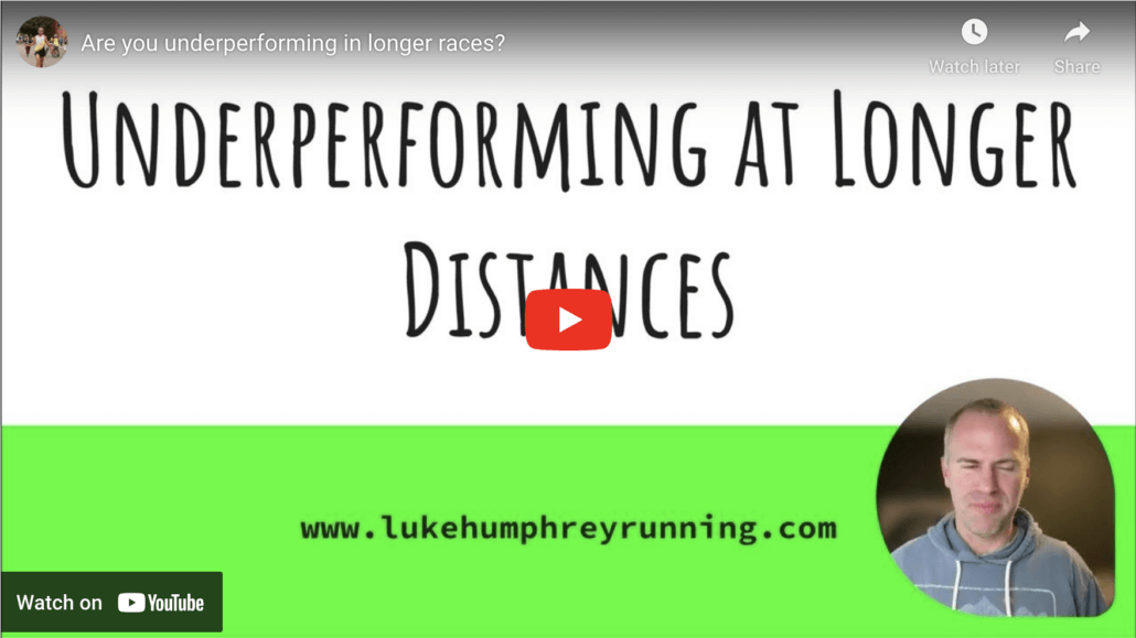 Underperforming at longer distances